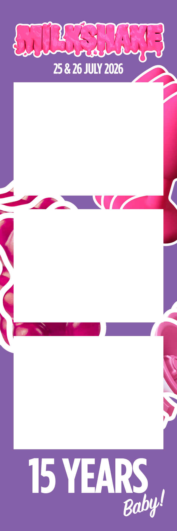 Photobooth template Milkshake Festival